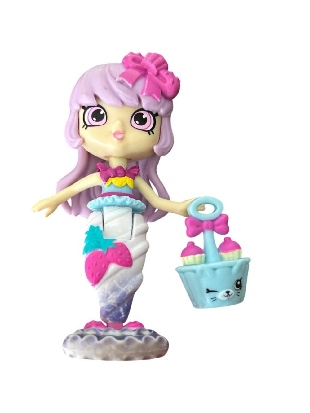 Shopkins Happy Places Berri Cakes Mermaid Doll & Accessory Figure 4”Collectible